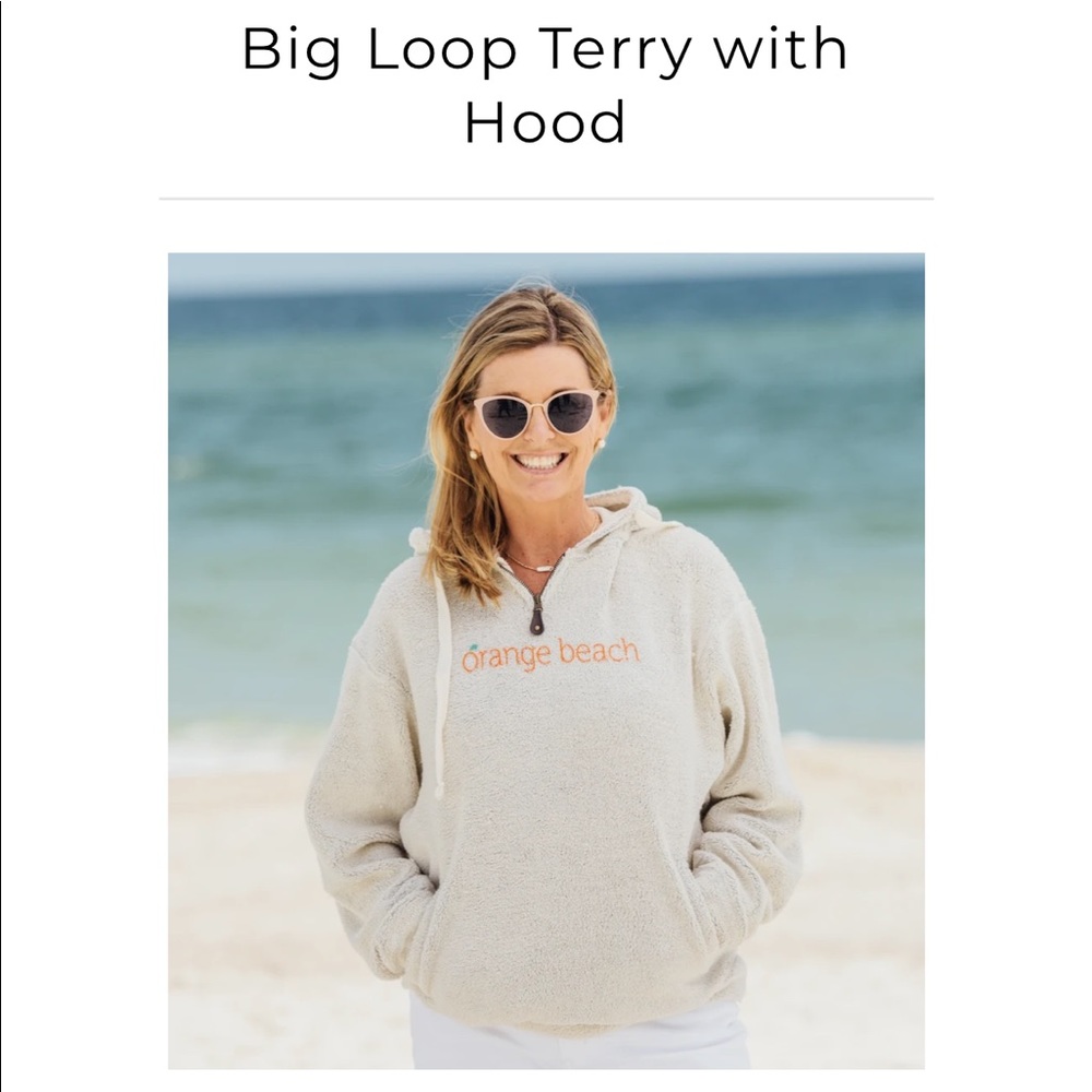 Nwt Orange beach hoodie